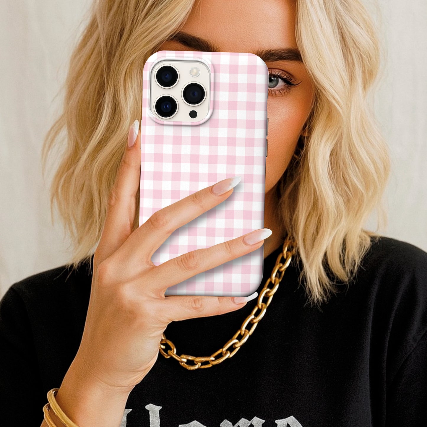 Sweetheart Check Interchangeable Plate